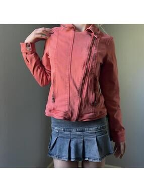 Liverpool LA coral pink jean jacket